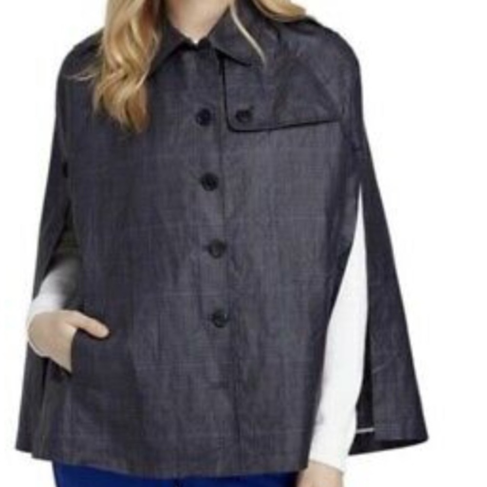 Brooks Brothers Dark Gray Cape Coat